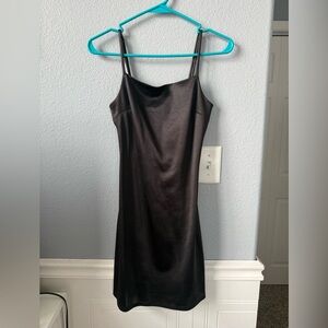 Altar'd State satin Black dress